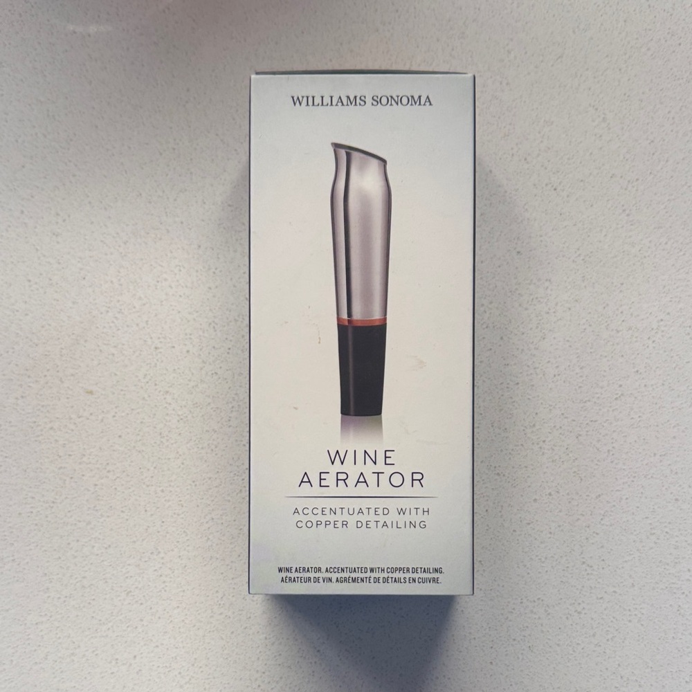 Williams Sonoma Silver and Copper Wine Aerator